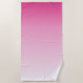 Serviette De Plage cerisier rose croustillant rose (Devant)
