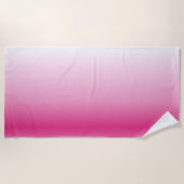 Serviette De Plage cerisier rose croustillant rose (Devant)