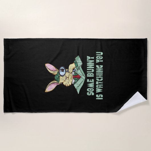 Serviette De Plage Certains lapins vous regardent Lapin de Pâques (Devant)