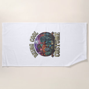 Serviette De Plage C'est Cool C'est Costume Halloween Zombie Cimetièr