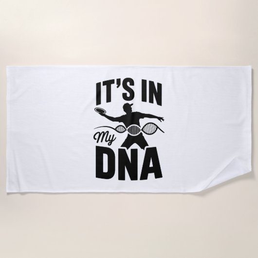 Serviette De Plage C'est dans My Dna Disk Golf (Devant)