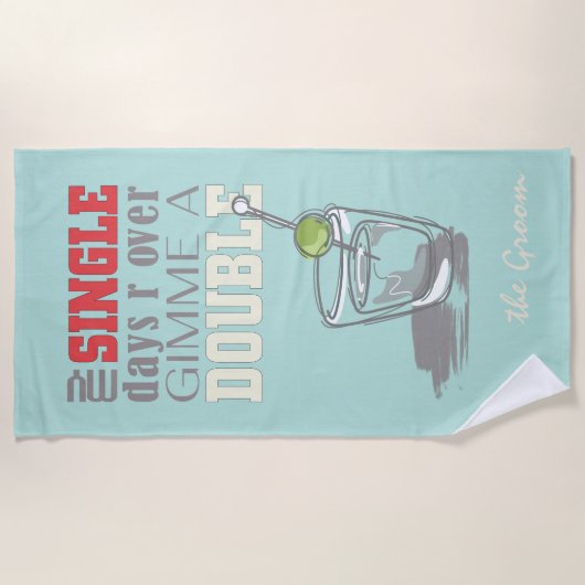 Serviette De Plage C'est Double Time Red ID421 (Devant)