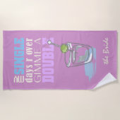 Serviette De Plage C'est Doubles Time Orchid Pink ID421 (Devant)