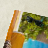 Serviette De Plage C'est drôle la vie d'un chien (En situation)