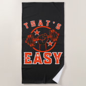 Serviette De Plage C'est Easy Gym (Devant)