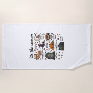 Serviette De Plage C'est la saison Halloween Sorcière Citrouille Crân
