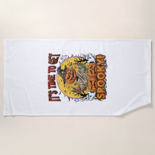 Serviette De Plage C'est le moment de rendre Halloween effrayant Citr