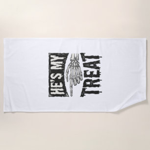 Serviette De Plage C'est mon squelette de la main de la fête d'Hallow