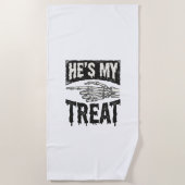 Serviette De Plage C'est mon squelette de la main de la fête d'Hallow (Devant)