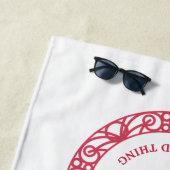 SERVIETTE DE PLAGE C'EST UNE CHOSE DE MARYLAND (CRABS) (En situation)