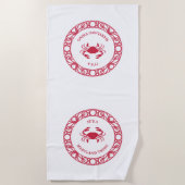 SERVIETTE DE PLAGE C'EST UNE CHOSE DE MARYLAND (CRABS) (Devant)