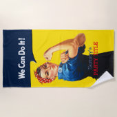 Serviette De Plage C'est votre coutume Rosie que la partie (Devant)