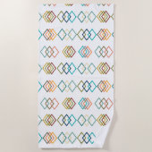 Serviette De Plage Chaînes de diamant (Devant)