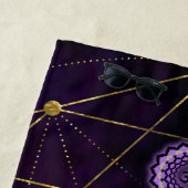 Serviette De Plage Chakras rougeoyant coloré (En situation)