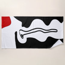 Chambre de décalage : Noir, Blanc et Rouge Abstrai