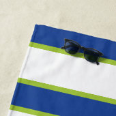 Serviette De Plage Chambre de plage personnalisée profonde de rayure (En situation)