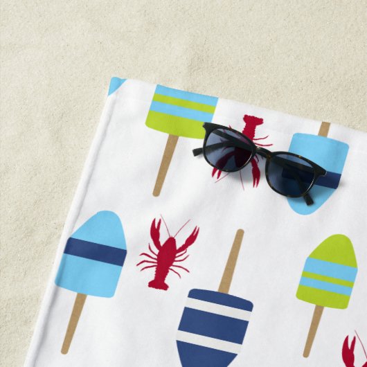 Serviette De Plage Chambre de plage rouge nautique d'été d'amusement (En situation)