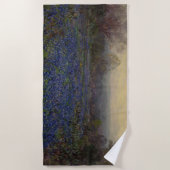 Serviette De Plage Champ de fleurs de bleuets (paysage rural) (Devant)