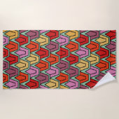 Serviette De Plage Champ de tulipe mixte (Devant)