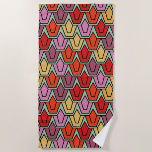 Serviette De Plage Champ de tulipe mixte