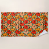 Serviette De Plage Champ Tulipe orange (Devant)