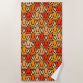 Serviette De Plage Champ Tulipe orange (Devant)