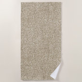 Serviette De Plage Champagne Gold Glitzy Parties scintillant (Devant)
