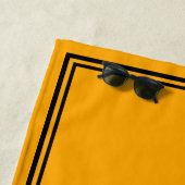 Serviette De Plage Champagne Inspiré Avant Vows Nom Orange (En situation)