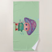 Serviette De Plage champignon d'hiver (Devant)