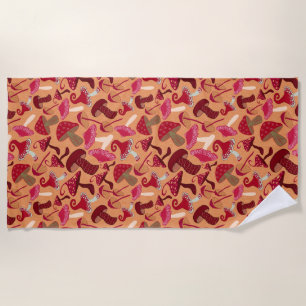 Serviette De Plage Champignons mignons