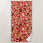 Serviette De Plage Champignons mignons (Devant)