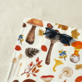 Serviette De Plage Champignons sauvages sur blanc (En situation)