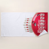 Serviette De Plage Championnat de football américain de bowling (Devant)