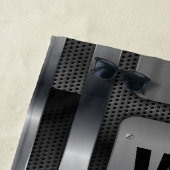 Serviette De Plage Changer Initial, Ajouter Nom, Métal Argent (En situation)