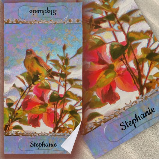 Serviette De Plage Chanteur au bord de la piscine 2338