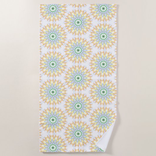 Serviette De Plage Chaos d'été (Devant)