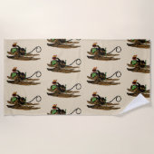 Serviette De Plage Chapeau de singe volant maléfique de l'assistant v (Devant)