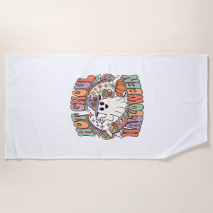 Serviette De Plage Chapeau de sorcière fantôme Halloween Ghoul Skateb