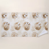 Serviette De Plage Chapeaux de plage en sable crème (Devant)