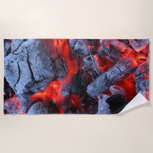 Serviette De Plage Charbons ardents (Devant)
