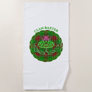 Serviette De Plage Chardon celtique écossais Baxter