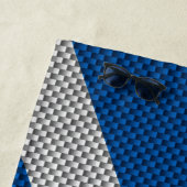 Serviette De Plage Chardon sur la copie de fibre de carbone sur le (En situation)