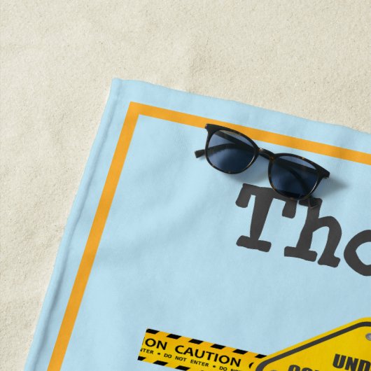 Serviette De Plage Chariots de construction Casquette dur Backhoe Bul (En situation)