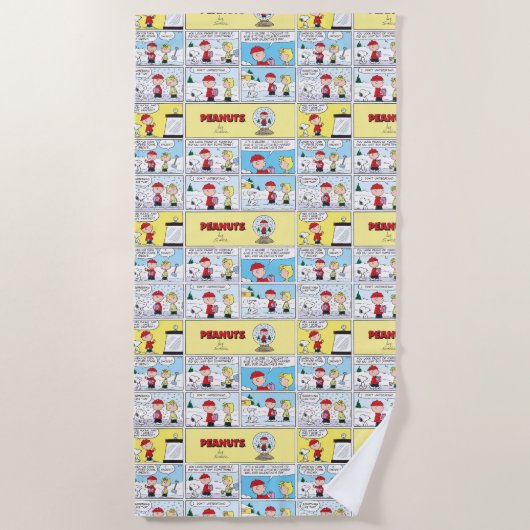 Serviette De Plage Charlie Brown | Boule à neige (Devant)