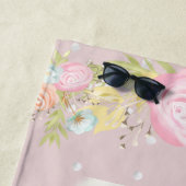 Serviette De Plage charmant jardin charmant de fée bébé monogramme en (En situation)