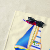 Serviette De Plage Charme nautique (En situation)