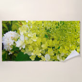 Serviette De Plage Chartreuse Green, Limelight Hydrangea, (Devant)