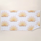 Serviette De Plage Chase The Sun Mandala Rays Art (Devant)