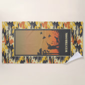 Serviette De Plage Chasseur de canard et Camo (Devant)