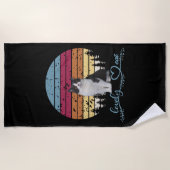 Serviette De Plage Chat (Devant)
